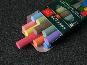 colori, scatola, multicolore, gessetti, gessi, grigio, viola, giallo, rosso, dieci, rosa, colorati