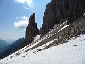 neve, montagna, montagne, sassi, rocce, nuvole, cielo, roccia, bianco, inverno
