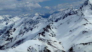 neve, nuvole, montagne, montagna, inverno, bianco, cielo, vette, cime