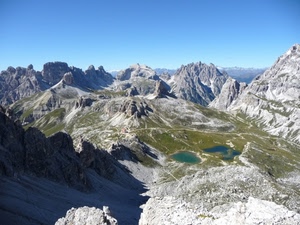 laghi, montagna, montagne, rocce, panorama, cielo, cime, vette, verde, roccia, laghetti, monti