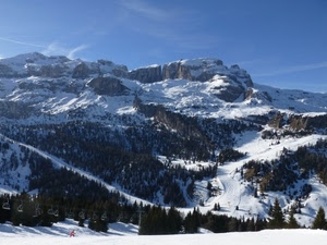 neve, inverno, alberi, montagna, cielo, montagne, bosco, sciatore, bianco
