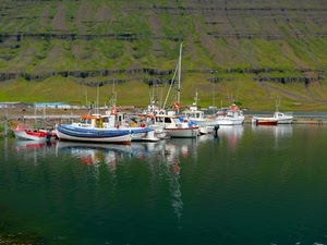 barche, acqua, porto, riflessi, verde, lago, mare