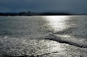 mare, onda, riflesso, acqua, controluce, onde, schiuma