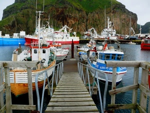 porto, barche, acqua, mare, passerella, pontile, montagna, banchina, scogliera, molo