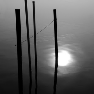 acqua, pali, riflesso, sole, bianconero, riflessi, corda, quattro, mare, ombre, filo, lago, controluce, minimalismo