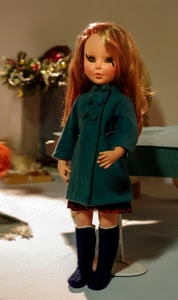 bambola, verde, stivali, cappotto, giocattolo, capelli, vetrina, vestito