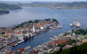 panorama, mare, acqua, navi, porto, case, città, barche, colline, palazzi, nave, baia, verde, montagne, tetti, azzurro