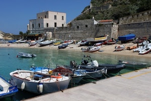 barche, porto, mare, spiaggia, case, mura, sabbia