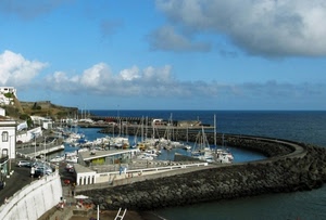 mare, barche, porto, nuvole, acqua, panorama, cielo
