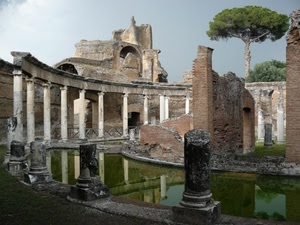 colonne, acqua, albero, rovine, ruderi, riflessi, verde, archeologia, pino, colonnato, capitelli, scavi, antichità, riflesso