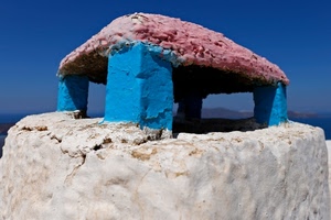 comignolo, azzurro, rosa, cielo, blu, bianco, colori, rosso