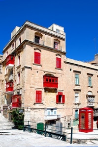 rosso, cabina, finestre, palazzo, telefono, scorcio, palazzi