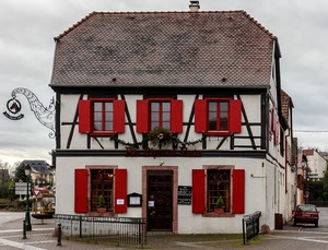 finestre, rosso, insegna, porta, tetto, casa, rosse, ante