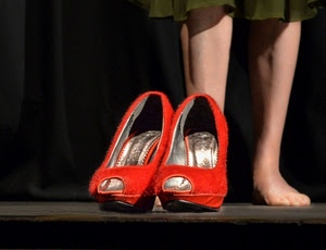 scarpe, rosso, gambe, piedi, donna, due, piede, paio, gonna