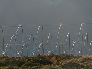 terra, fili, curve, luccichio, metallo, riflessi, archi, cielo, ferro, riflesso