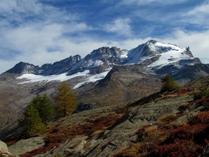 neve, alberi, montagne, nuvole, montagna, cielo