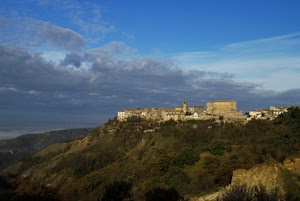 cielo, nuvole, panorama, paese, campanile, alberi, montagna, verde, colline, borgo, montagne, castello, paesaggio, colle, case