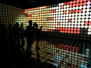 persone, cerchi, riflesso, colori, luci, rosso, notte, expo, controluce, mostra, luce, bianco