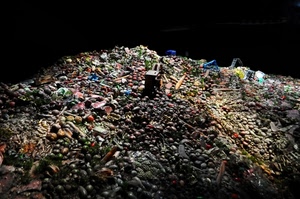 rifiuti, nero, mucchio, frutta, expo, discarica, spazzatura, cassette, mercato, immondizia, cibo, colori