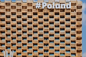 expo, legno, finestre, polonia, padiglione, geometrie, insegna, cielo, geometrico, cassette, cancelletto, pattern