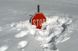 neve, segnale, inverno, stop, orme, rosso, stradale, bianco, cartello