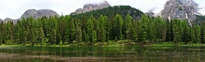 alberi, verde, lago, montagna, montagne, bosco, fiume, panorama, riflessi
