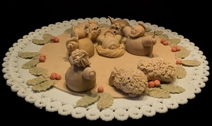 presepe, pecore, bambino, piatto, madonna, bue, giuseppe, bianco, presepio, foglie, natale, asino, pastore, pecorelle, gesù, nero, natività, maria, dolci, dolce