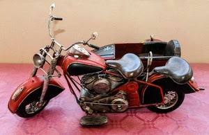 moto, rosso, ruote, giocattolo, motocicletta, sidecar, sedili, sellini, manubrio, sella, due