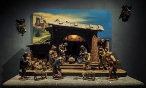 presepe, capanna, pastori, pecore, statue, natale, natività, devozione, madonna, giuseppe, statuine