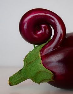 spirale, melanzana, verde, viola, verdura, ortaggio, cibo, ricciolo