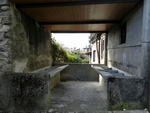 rubinetti, lavatoio, pietra, lavatoi, finestra, vasche, case, tettoia