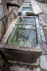 acqua, lavatoio, pietra, fontana, vasca, getto, rubinetto, vasche, muro, lavatoi