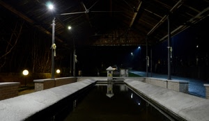 luci, acqua, lavatoio, notte, fontana, lampioni, muretti, riflesso, riflessi, tettoia, notturno, muretto, vasca