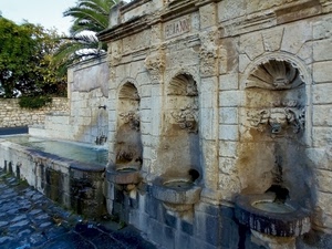 acqua, fontana, alberi, nicchie, vasca, lavatoio, fontane, mascheroni, archi, monumento, scultura
