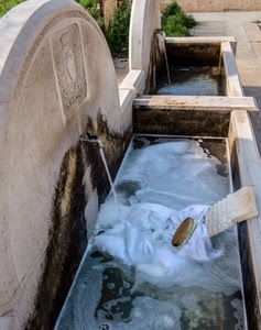 acqua, spazzola, lavatoio, fontana, panni, sapone, vasche, lavare, lavatoi, asse