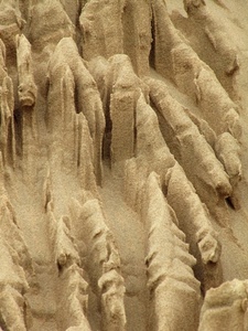 sabbia, disegno, grigio, grana, solchi, granelli, impronta, erosione