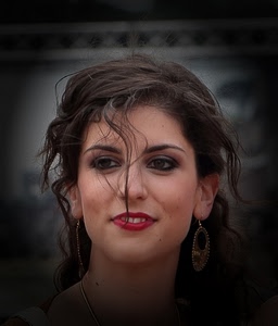 donna, occhi, orecchini, capelli, ritratto, bocca, rossetto, viso