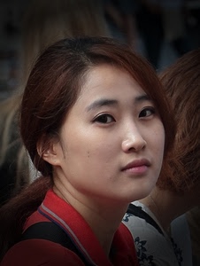 occhi, capelli, bocca, ritratto, donna, rosso, naso, viso, ragazza, labbra, orientale, volto, colletto, sguardo, asiatica, orecchio, maglietta, sopracciglia