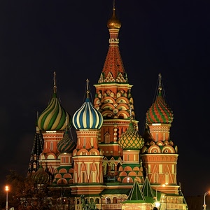 cupole, croci, chiesa, notturno, notte, colori, verde, ortodossa, luci