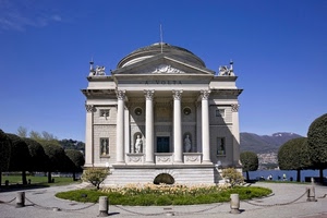 colonne, aiuola, monumento, alberi, catene, statue, tempio, catena, cielo, chiesa