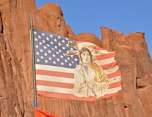 stelle, bandiera, strisce, indiano, asta, cielo, montagna, america, americana, rosso, bianco, rocce, azzurro, roccia, pellerossa, capo