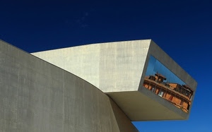 cielo, cemento, architettura, riflesso, azzurro, specchio, case, riflessi, finestre, vetri, geometrie, geometria, vetro, vetrata, grigio, palazzo, blu