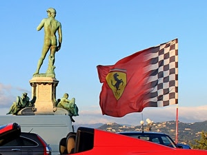 bandiera, rosso, cavallino, statua, scacchi, ferrari, cielo, monumento, auto, automobili, nero, bianco, macchine, simbolo, colline, giallo, statue, rampante