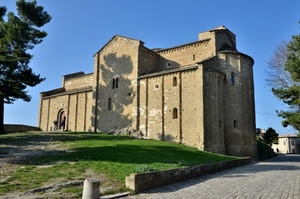 prato, chiesa, strada, alberi, ombra, verde, albero