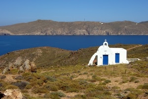 mare, chiesa, bianco, croce, azzurro, bianca