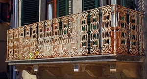 balcone, ringhiera, ferro, finestre, verde, persiane, finestra, inferriata, vetro, ruggine, porta, decorazione, metallo