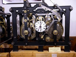 orologio, ingranaggi, lancette, numeri, meccanismo, antico, quadrante, romani, ore, leve, ferro, ingranaggio, legno, rotelle, vintage, metallo