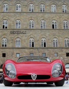 palazzo, rosso, auto, rossa, automobile, fanali, fari, finestre, sportiva, epoca