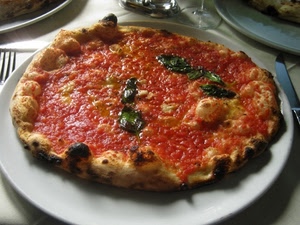 pizza, basilico, piatto, pomodoro, cibo, rosso