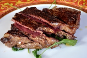 piatto, carne, cibo, tagliata, rucola, bistecca, verde, arrosto, insalata, sangue